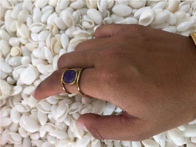 Anillo Purple Stone