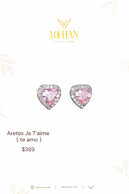 Aretes Je t’aime ( te amo)